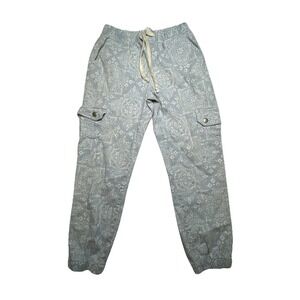 Celebrity Pink Womens Paisley Cargo Jogger‎ Pants Blue White Size S 3-5 Utility